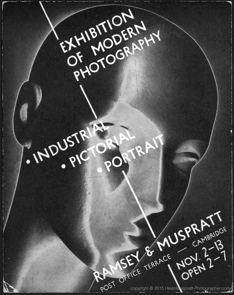 Invitation to exhibition in Cambridge 1937